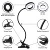 48 LED Reading Clip on Light for Bed, Eye Caring Bed Lamp for Headboard with Adapter