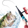 1 Pack Fishing Rod; Handle Grip Joy Con Controller For Nintendo Switch / Switch Standard Edition Fishing Game Accessories; Great Gift For Family And K