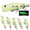 22pcs 1set Hard Lure Bait Soft Frog Popper Minnow Pencil VIB Luminous Lure Kit Durable Hooks Realistic Action Ideal